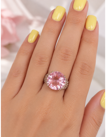 Серебряное кольцо с камнями арт.08-К441роз